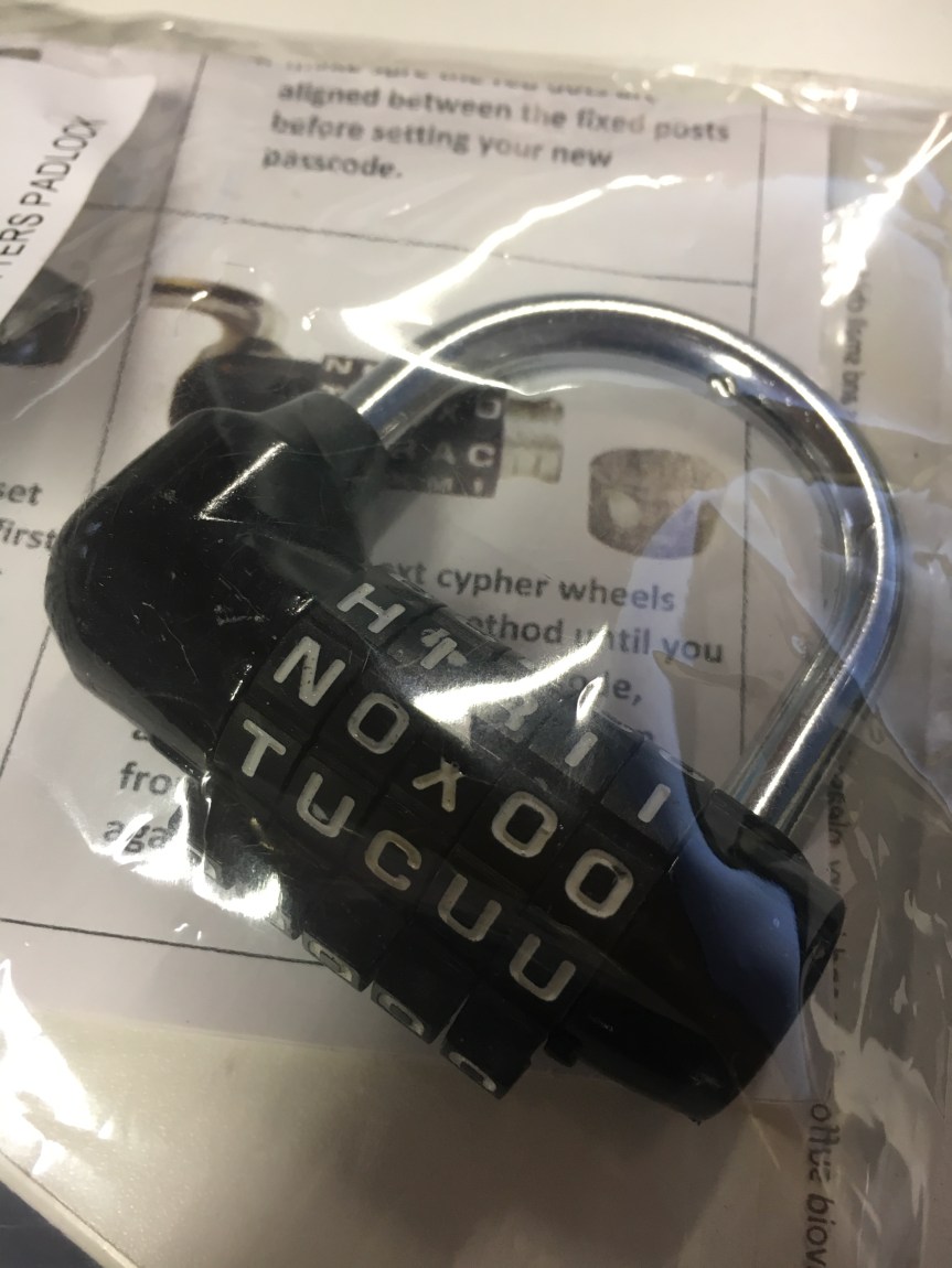 letter combination padlock